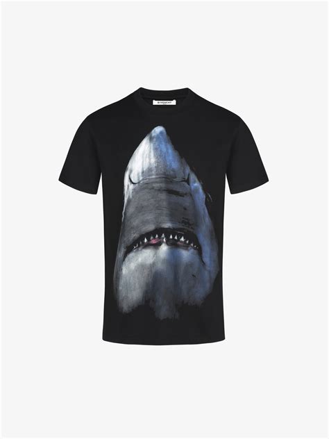 givenchy t shirt shark|givenchy shark graphic shirt.